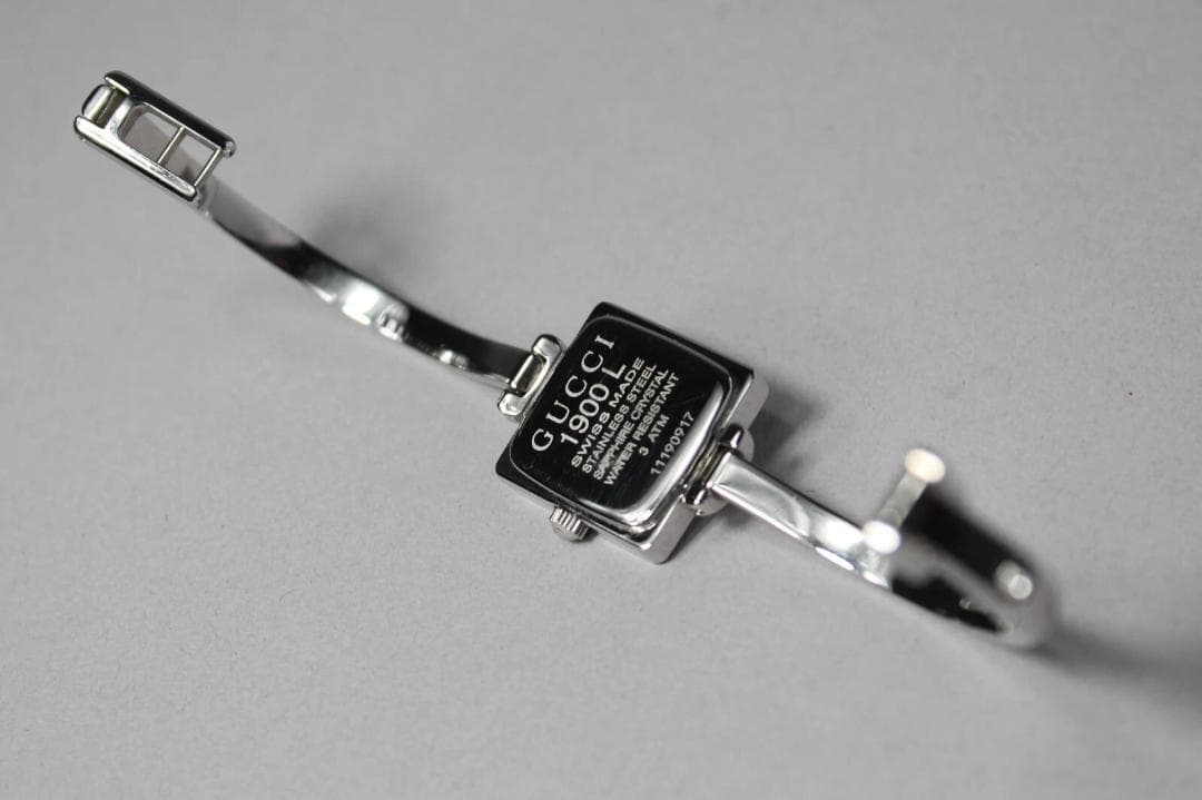 稼働 GUCCI グッチ 1900L ピンクシェル スイス製 レディース 腕時計