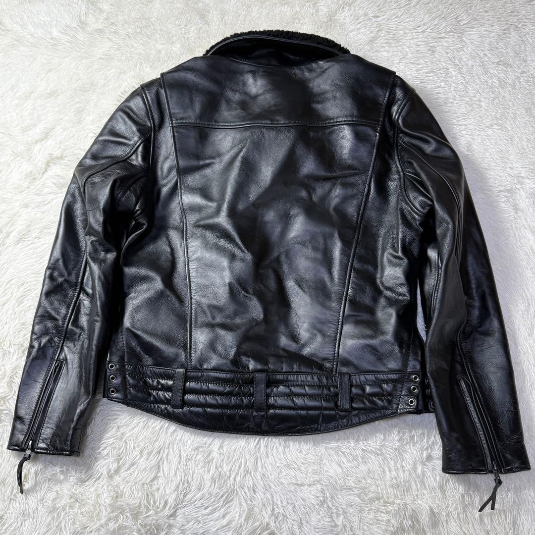 極美⭐️Liugoo Leathers ブラックレザー ライダースジャケット G1