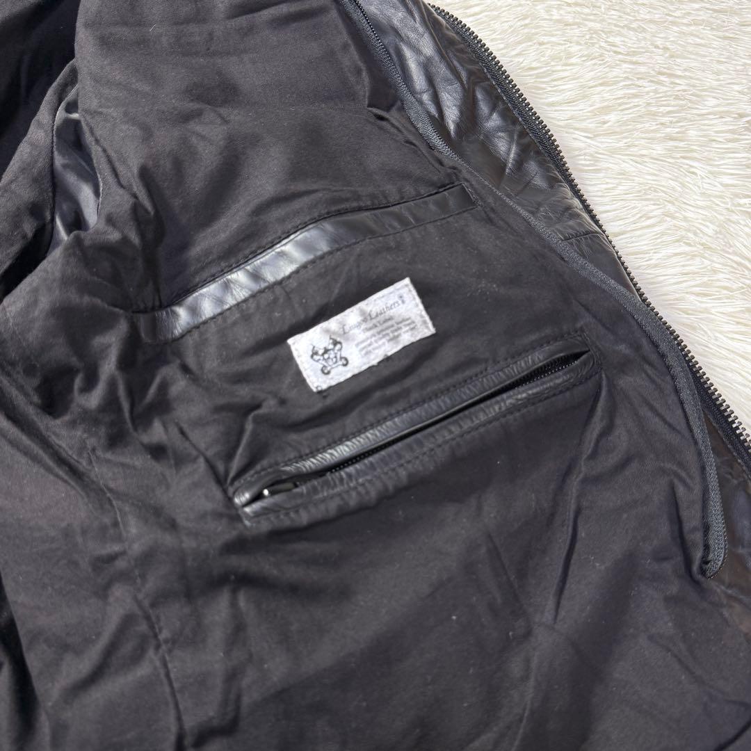 極美⭐️Liugoo Leathers ブラックレザー ライダースジャケット G1