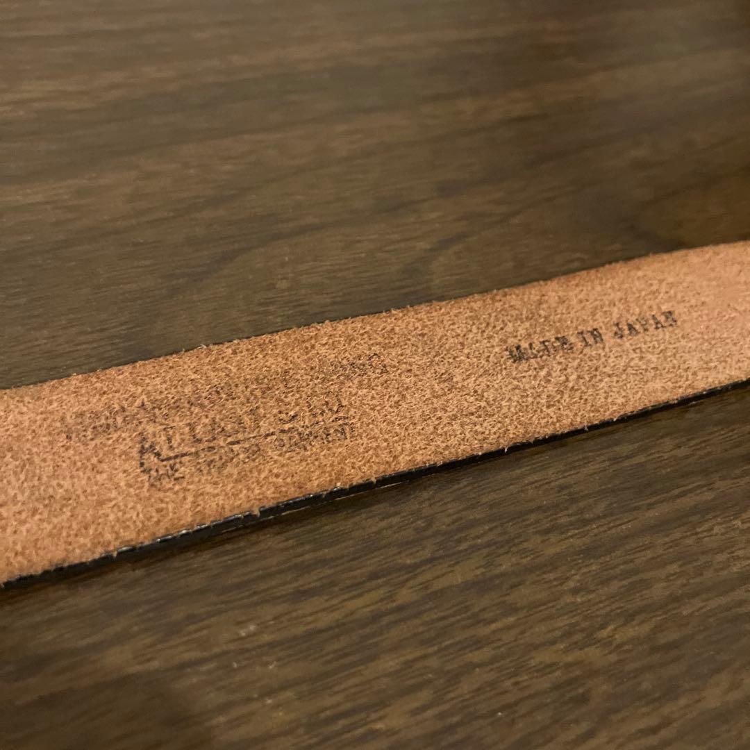 アットラスト ベルト 黒×真鍮 36 (細め)