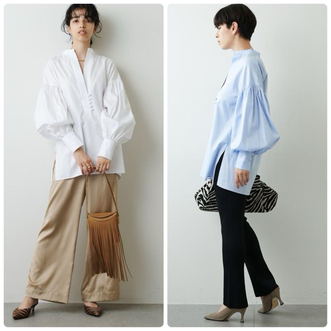 LANI様　美品　ウィムガゼット　オックス袖ボリュームブラウス　パフスリーブ