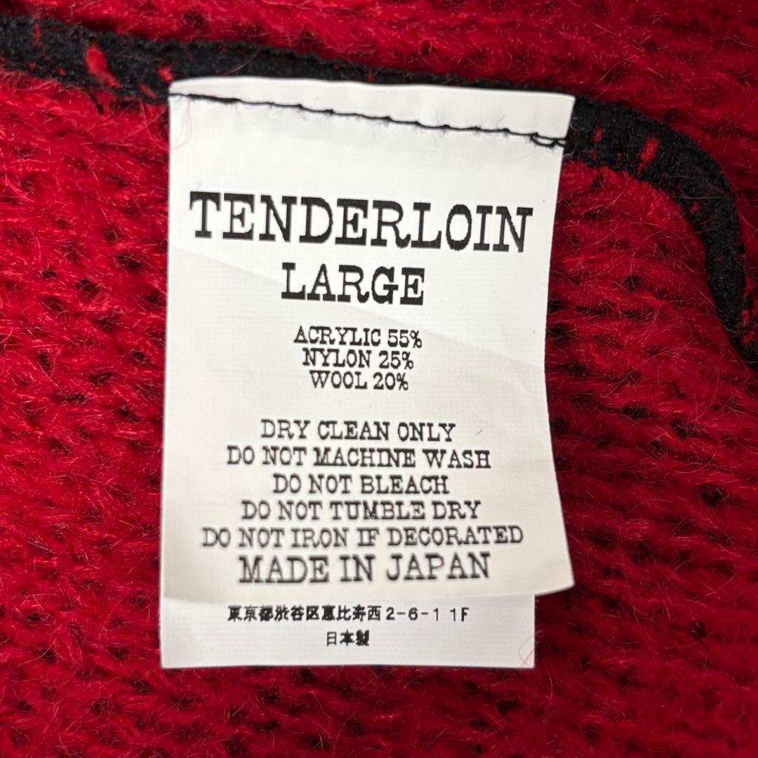 テンダーロイン モヘヤ ニット クルーネック セーター ブラック ジョッキー 馬