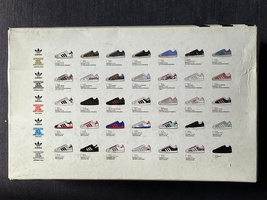 靴 Adidas Superstar Consortu 35th Tate 27.5