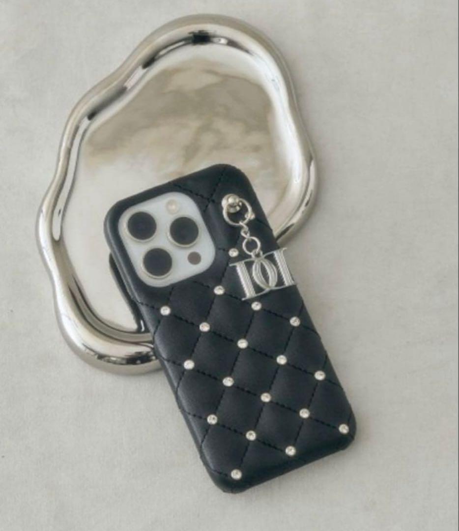 DarichキルティングiPhone14ケース 黒