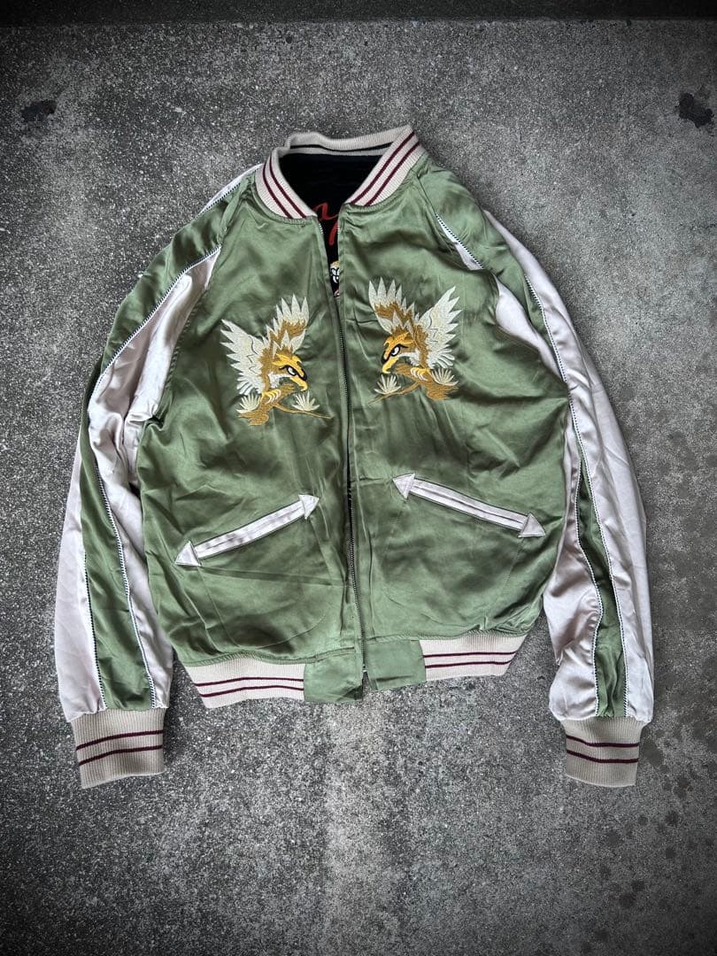 5日22時まで限定価格！ 希少Mサイズ　50年代別珍A.B面ビンテージスカジャン