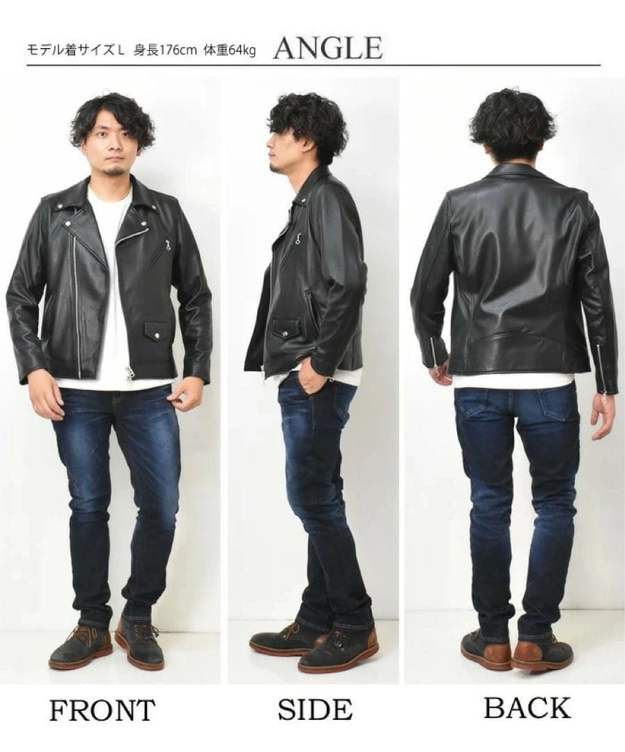 【美品】レトログレード ダブルライダース L ブラック