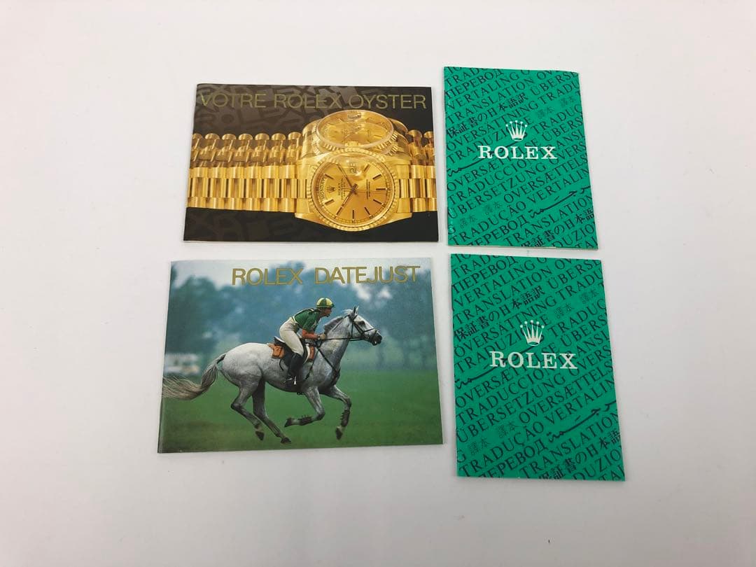 チ*認様 ロレックス　空き箱　外箱　内箱　小冊子　グリーン
