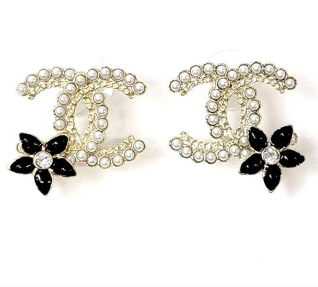 【訳ありのため格安】新宿伊勢丹CHANELブティック購入品⭐︎パールゴールドピアス