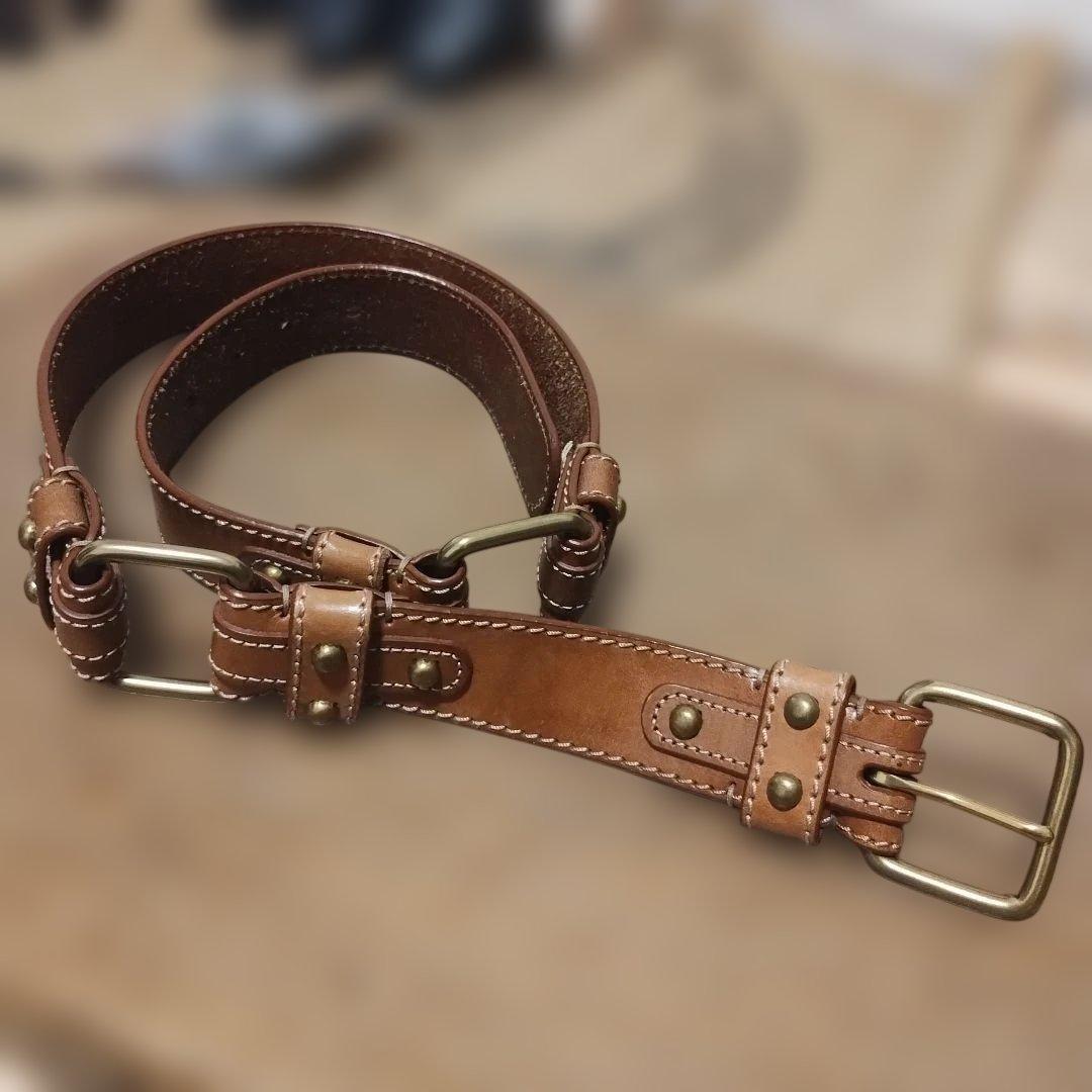 デッドストック肉厚RALPH LAURENラルフローレンレザーベルト