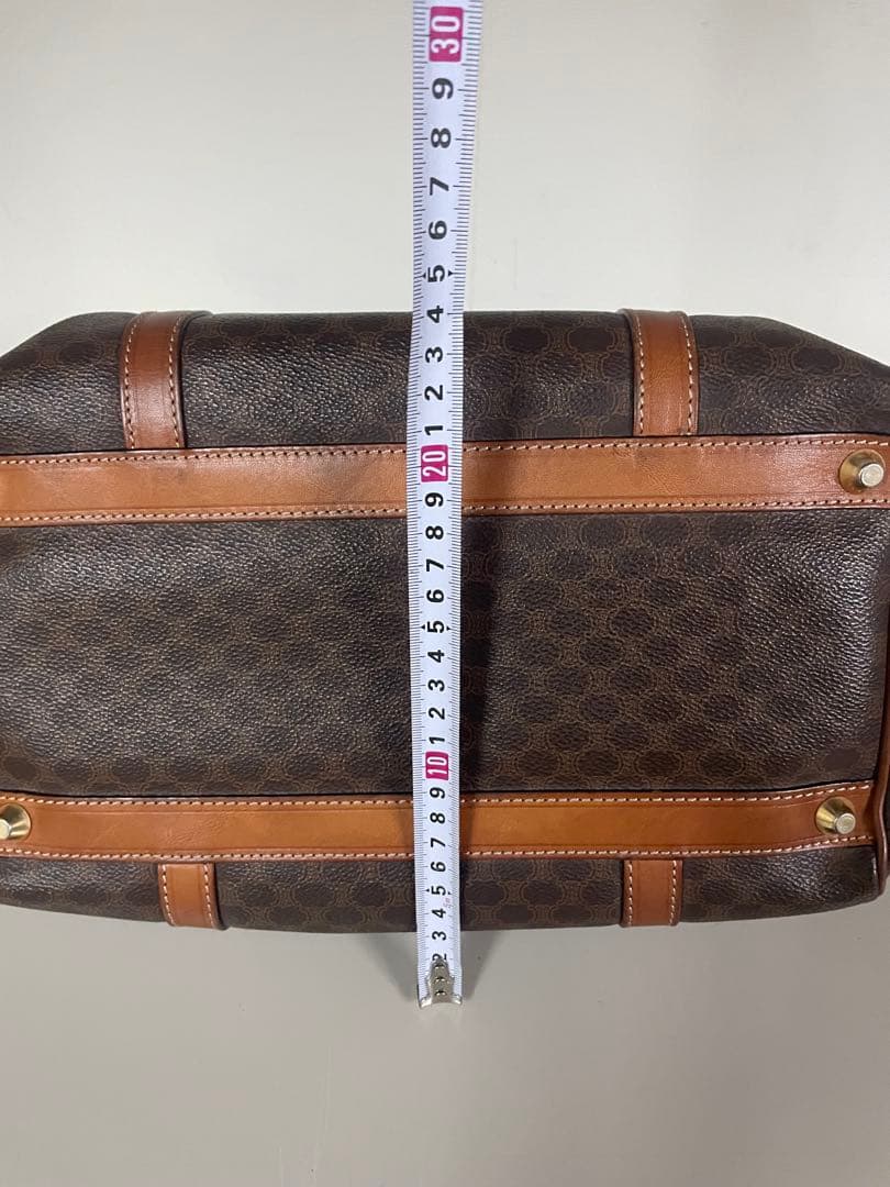 かたつむり❷セリーヌ バッグ マカダム柄 ボストン ヴィンテージ