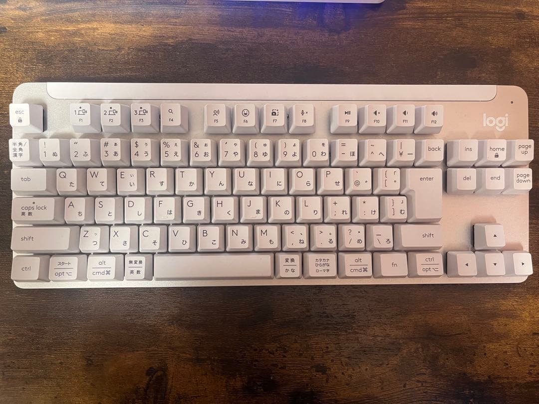 logi K855 ホワイトキーボード 本体