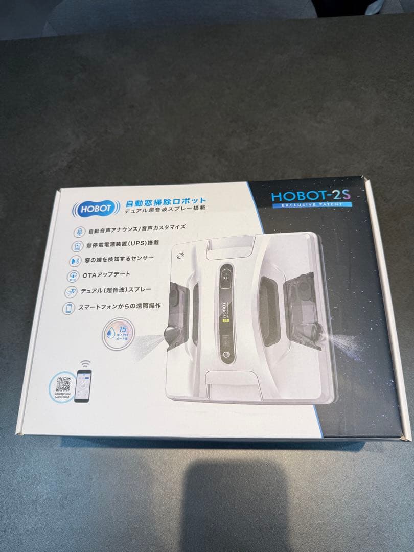 HOBOT-2S 自動窓清掃ロボット本体　ボトル３本　クロス３枚