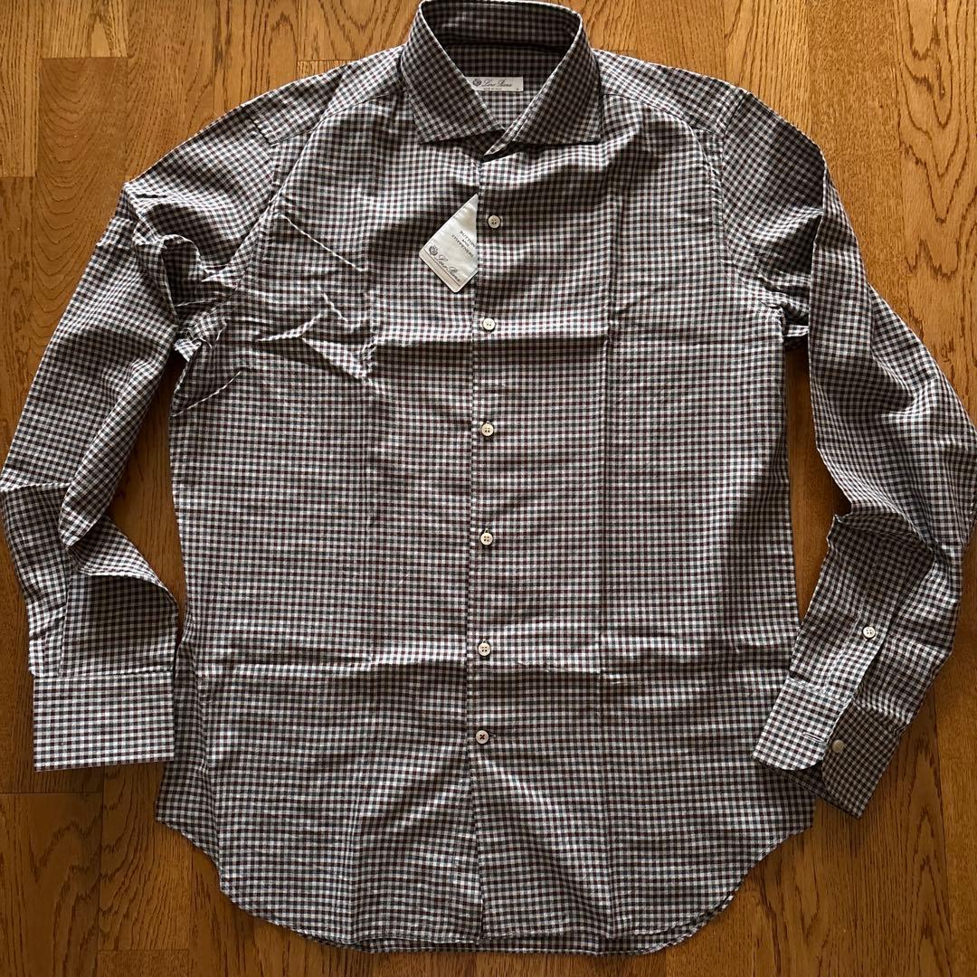 新品：LoroPiana（ロロピアーナ）コットンシャツ　Mサイズ