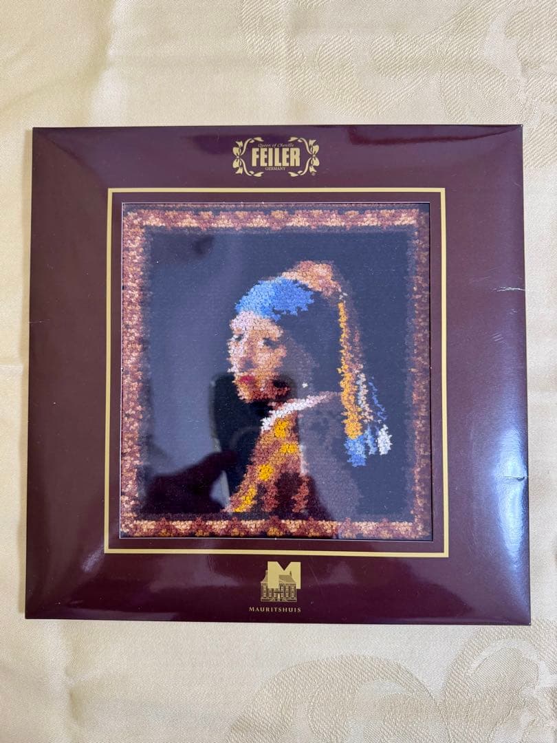 FEILER (フェイラー) フェルメール 真珠の耳飾りの少女 タオルハンカチ