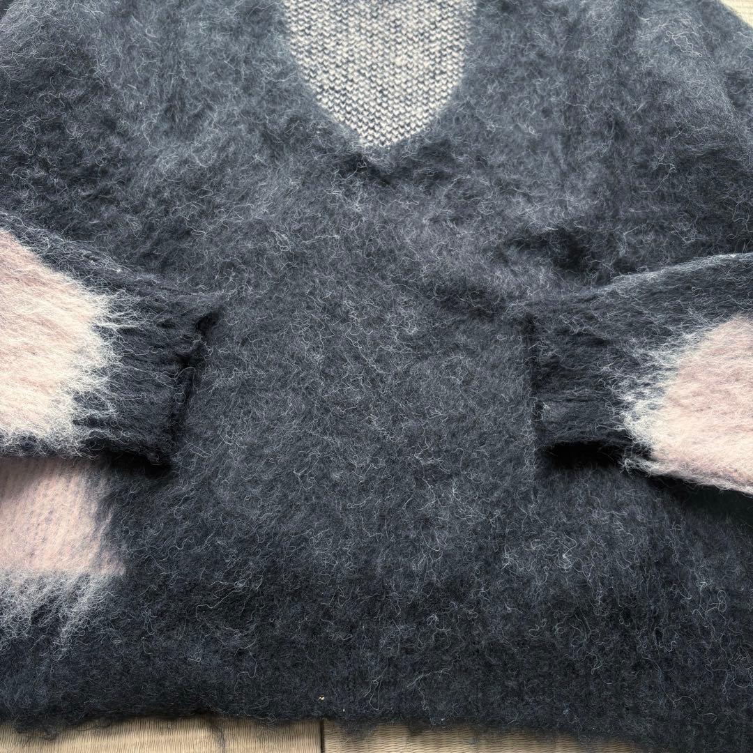 【knuth marf】Uneck knit pulloverニットプルオーバー