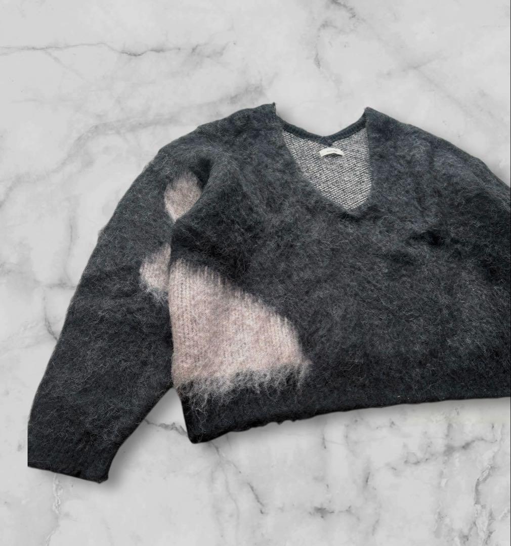 【knuth marf】Uneck knit pulloverニットプルオーバー