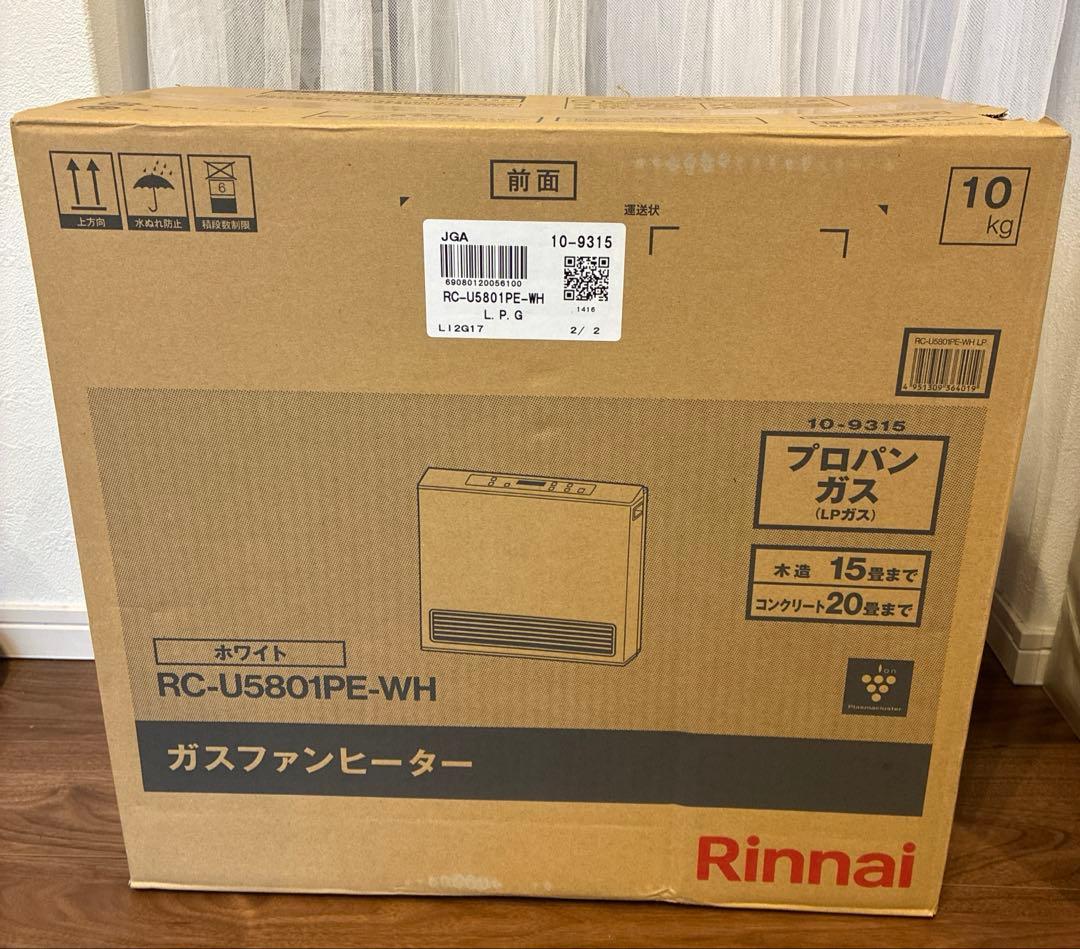 Rinnai ガスファンヒーター　RC-U5801PE-WH