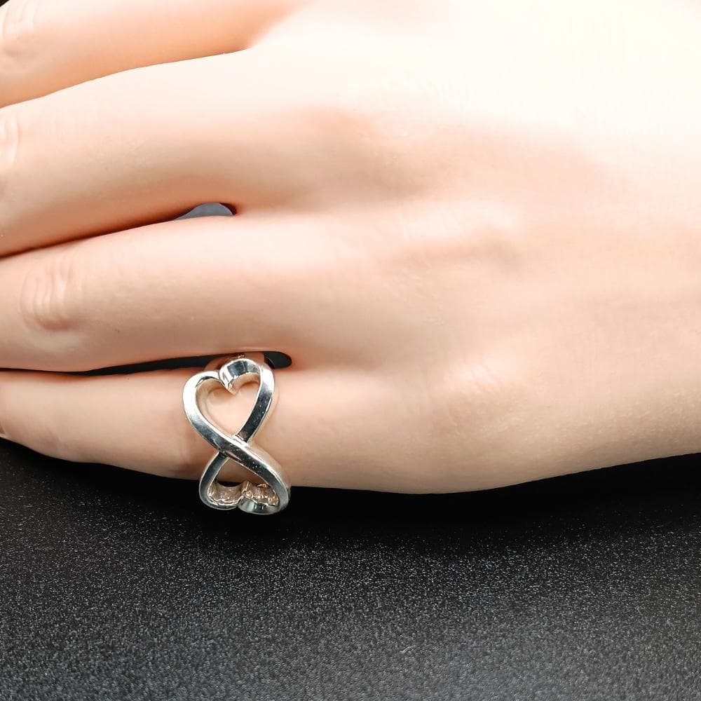 ティファニー ダブルラビングハート リング レディース 8号 パロマピカソ