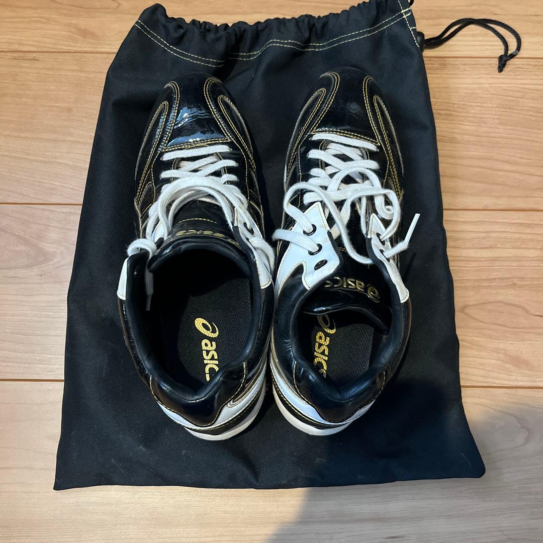 asics GOLDSTAGE スパイク ブラック/ホワイト 27.5㎝