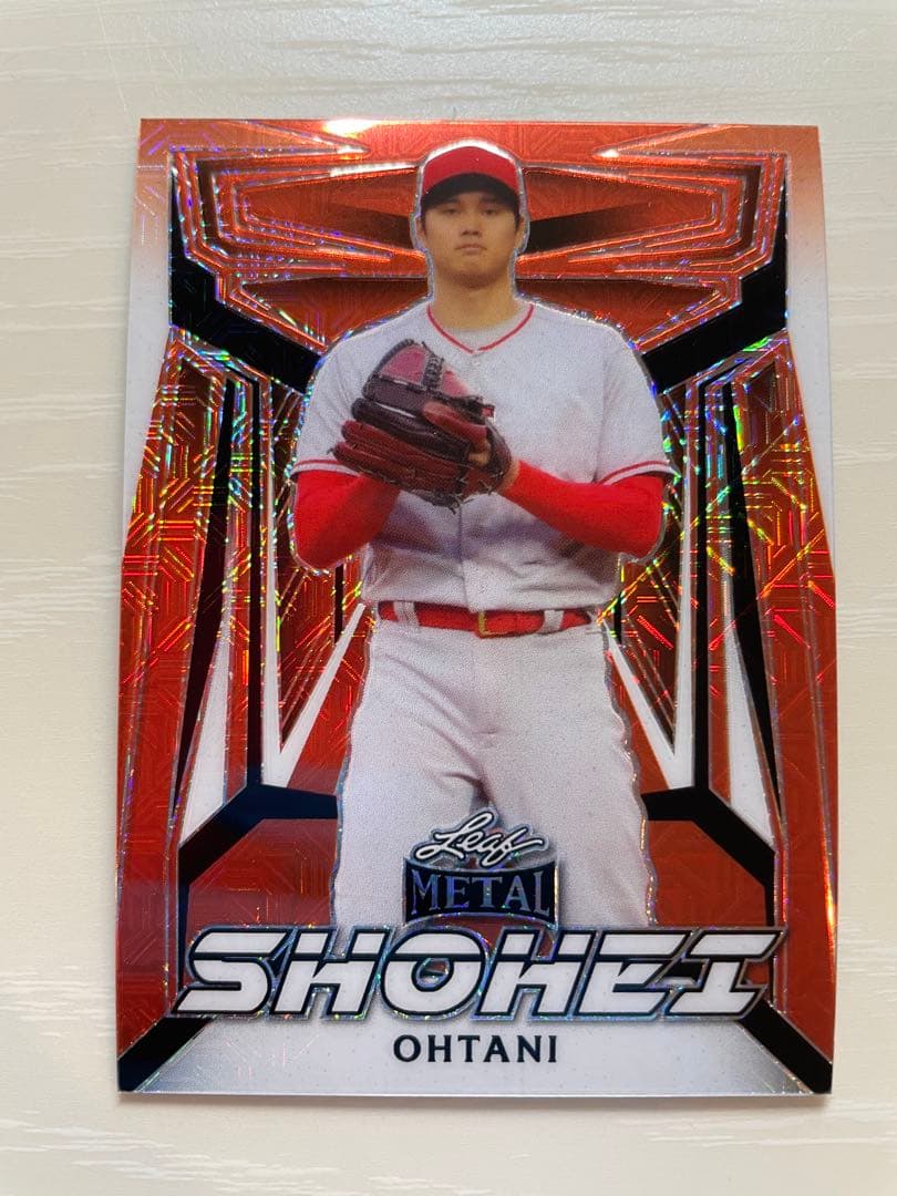 【世界5枚限定】大谷翔平　LEAF L オレンジリフラクター