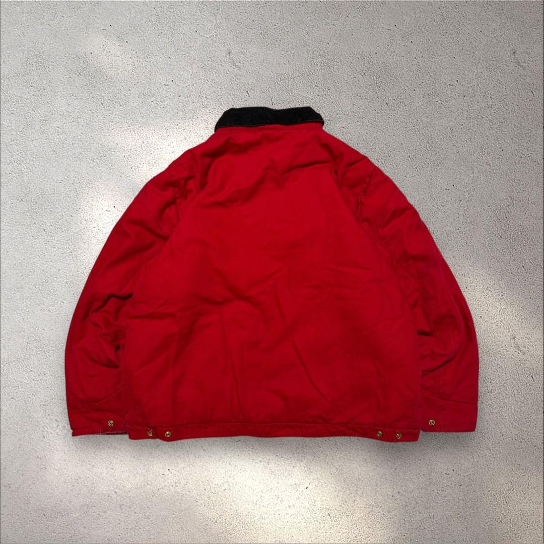 希少USA古着 00sデトロイトジャケットキルティングライナー襟コーデダック地