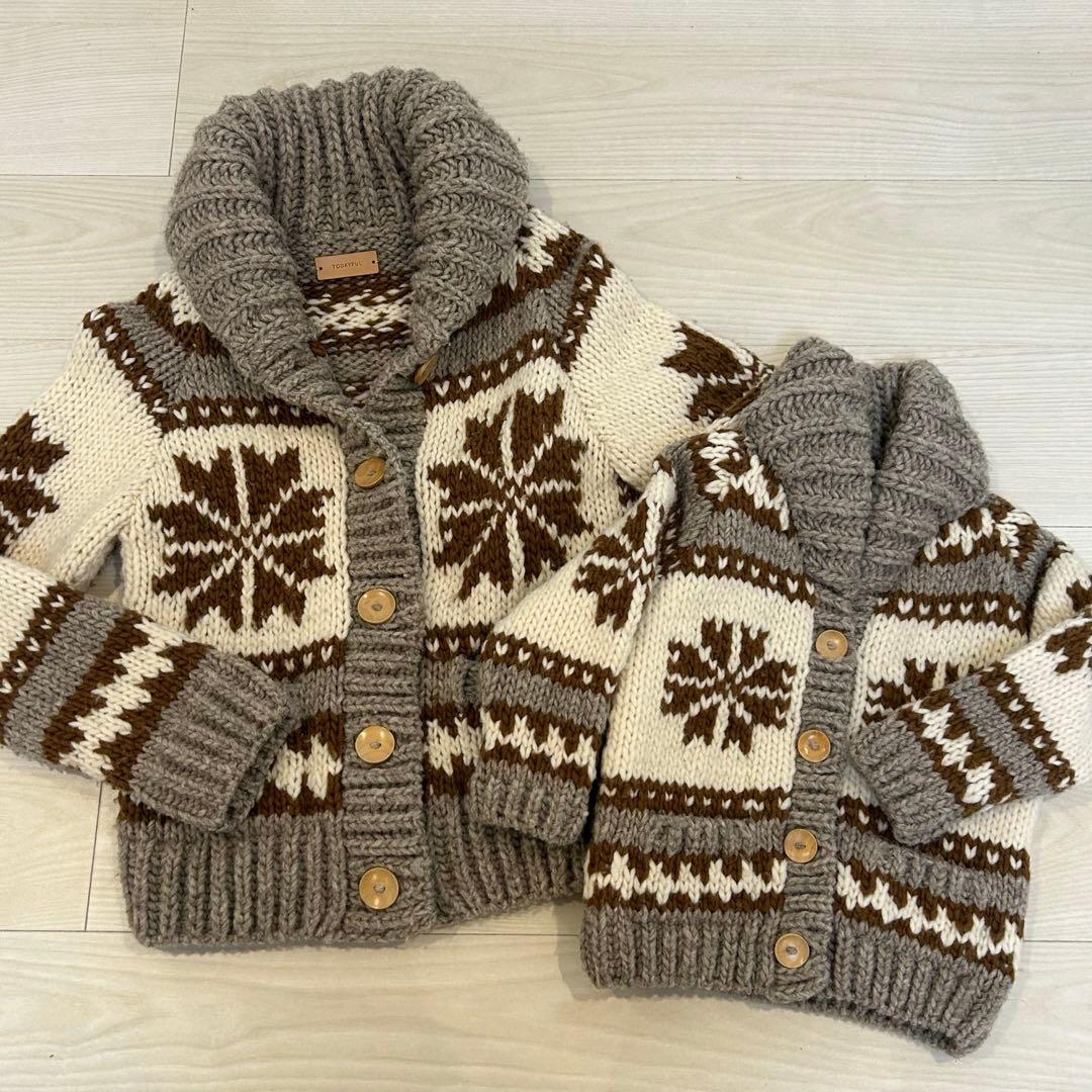 todayful カウチンニット　親子　お揃い