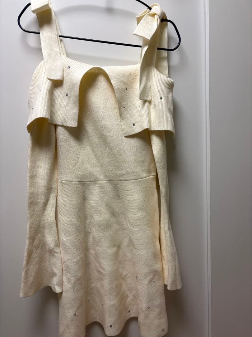 ロゼミューズ Bijou knit mini onepiece