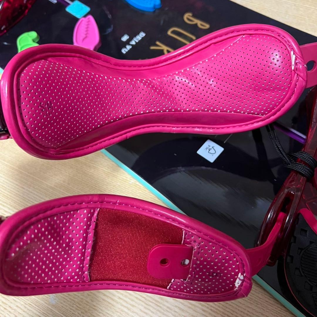 美品　BURTON フライングＶ　レディース　スノーボード5点セット　ブーツ無し