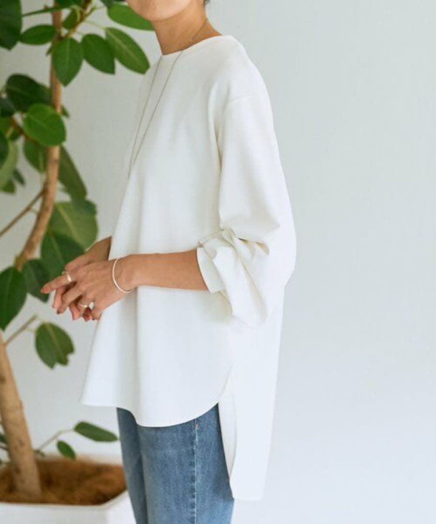 美品★ BEARDSLEY ビアズリー Tブラウス ホワイト