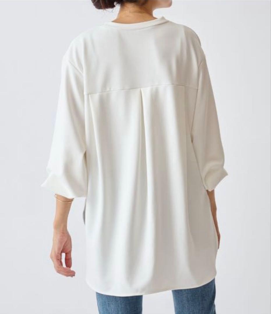 美品★ BEARDSLEY ビアズリー Tブラウス ホワイト