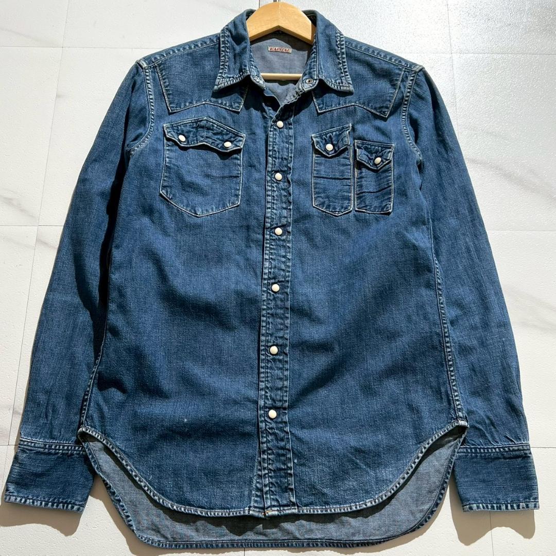 希少　アーカイブ　KAPITAL　変形マルチポケット　ウエスタン　デニムシャツ