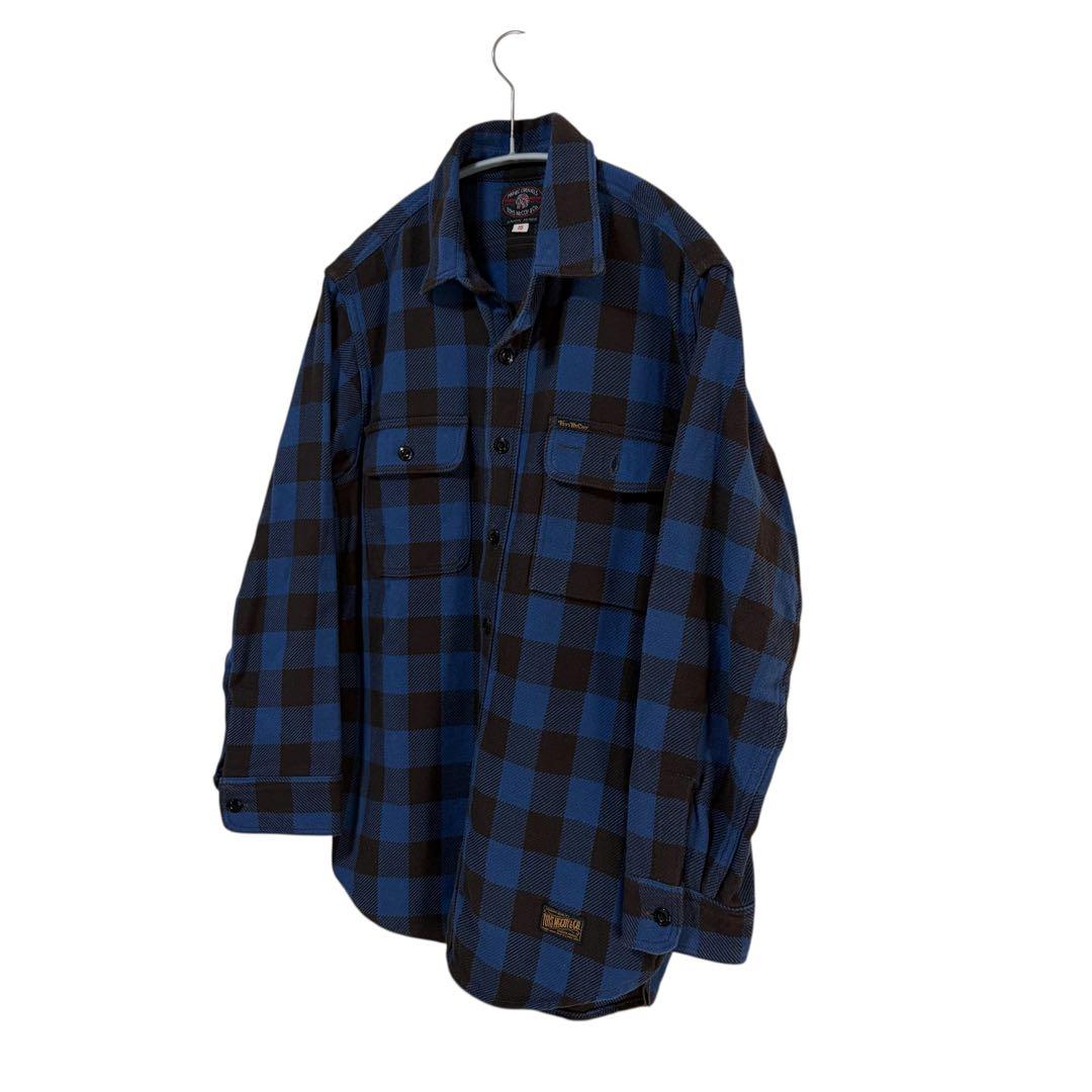 N-801 toys mccoy トイズマッコイ　ブロックチェックシャツ　ブルー