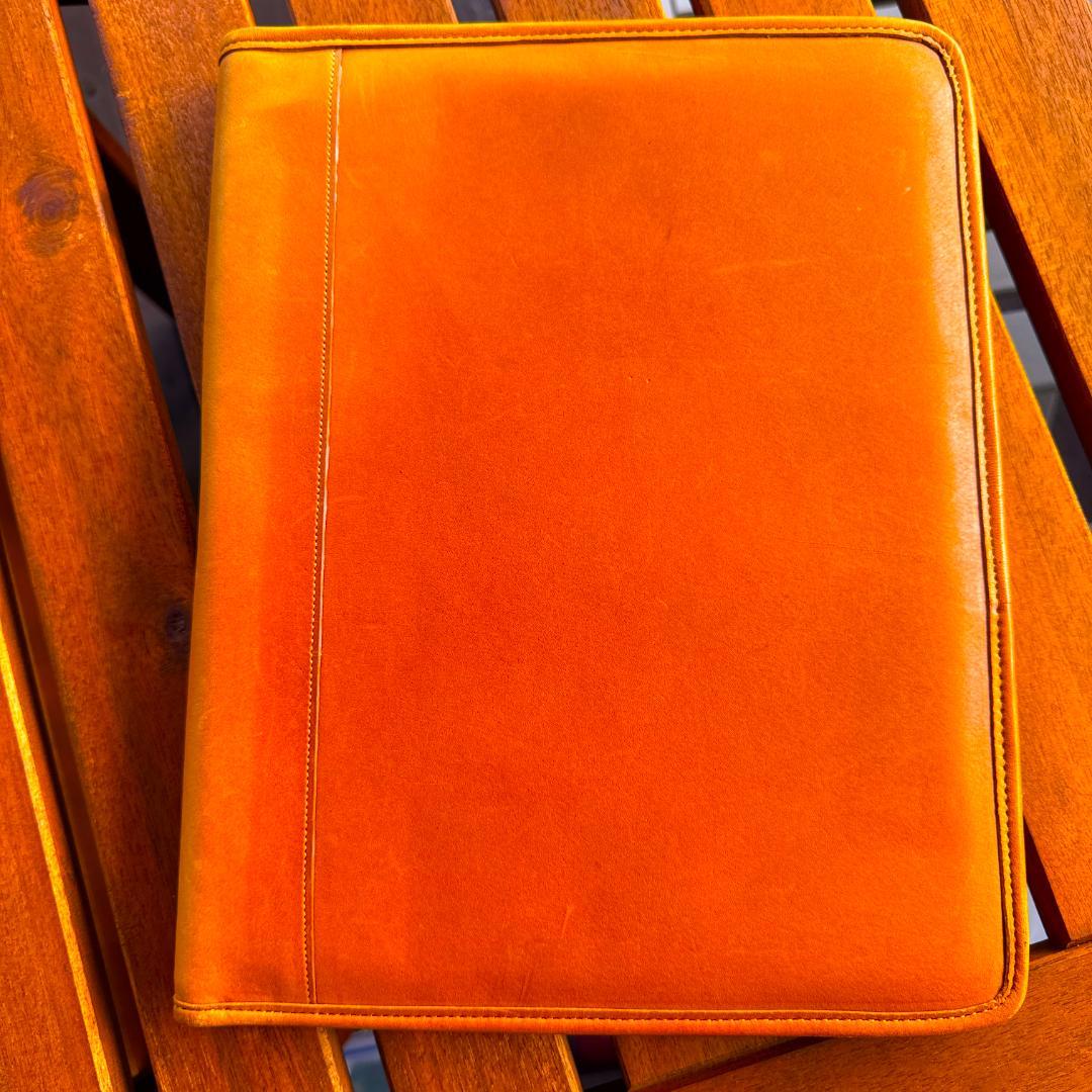 g*y様 新品未使用、自宅保管COACH A4版　レザー ノートパッドブラウン