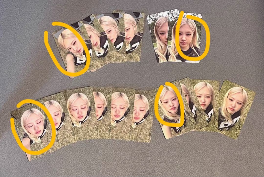 BLACKPINK puma ロゼ rosé トレカ 4枚 rosie ロージー