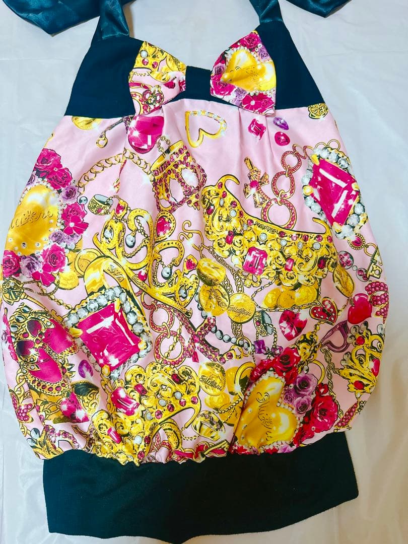 MA＊RS❤️ジュエル柄リボンワンピース 当時品 美品