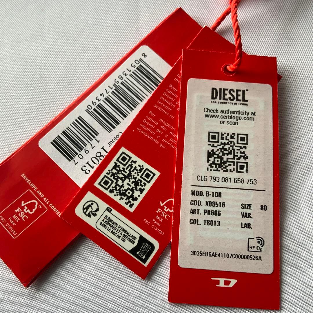 新品　訳あり　DIESEL　ベルト　B-1DR　X08516　80　ユニセックス