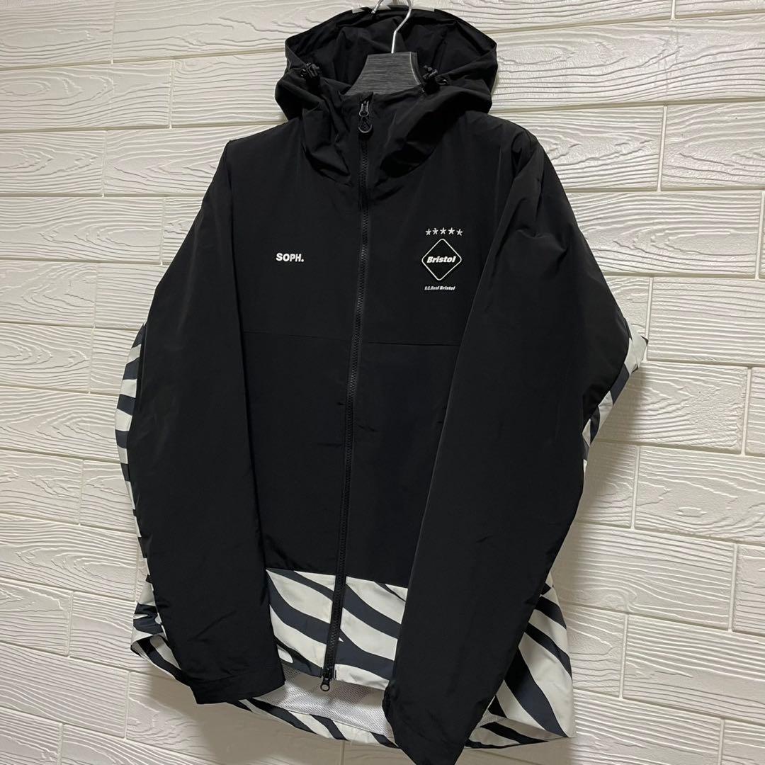 【未使用保管】F.C.R.B. ブリストル ゼブラ柄 ナイロンパーカー XL