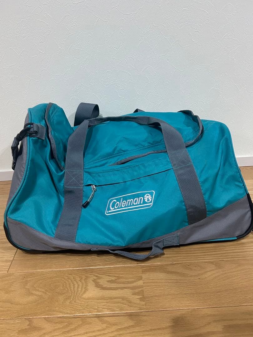 Coleman ボストンバッグ ターコイズ　キャスター付き　旅行　キャンプ