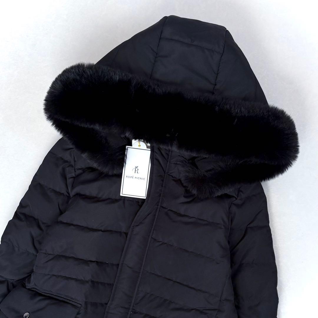 新品タグ付　完売品　ロペピクニック　　ファー付きダウンコート　黒