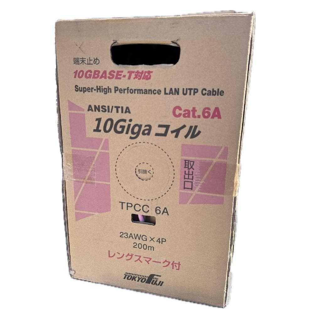 東京冨士　LANケーブル　TPCC 6A 23AWG × 4P 200m PK