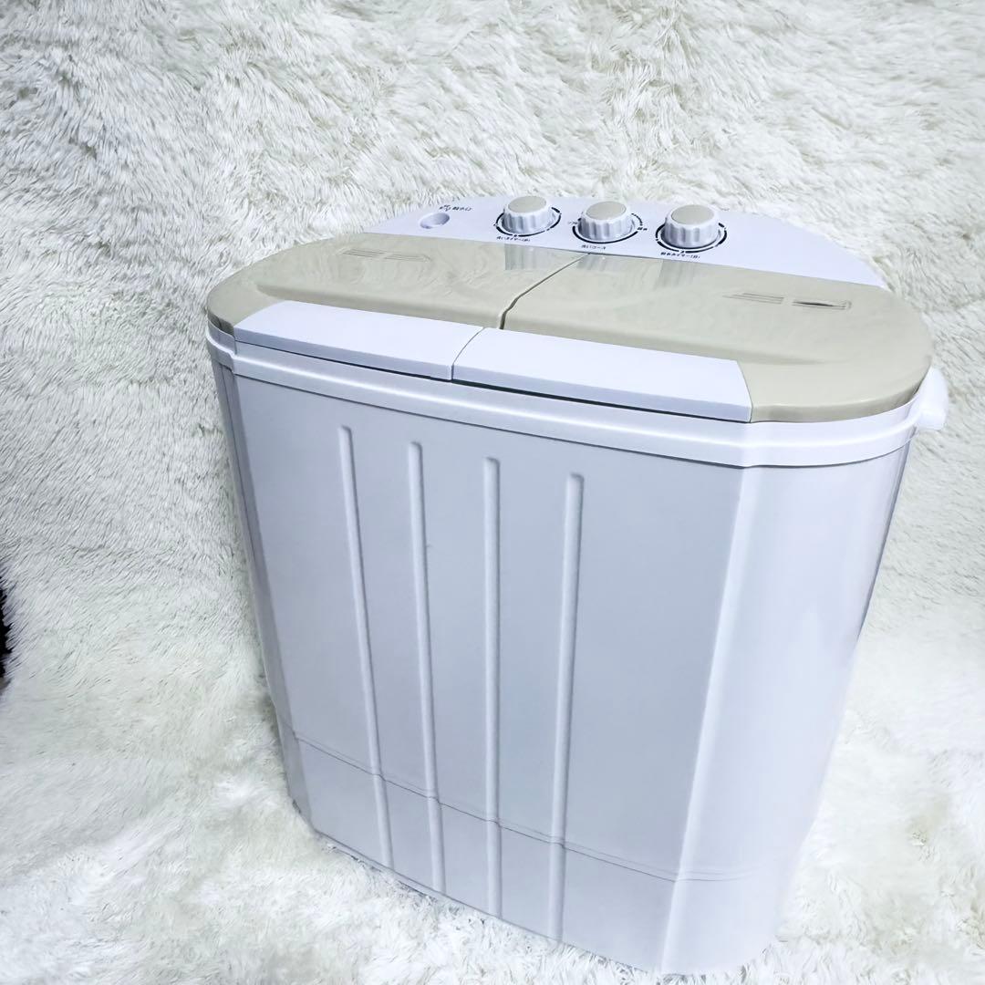 【✨️未使用品】 2025年製 ポータブル二槽式洗濯機　ホワイト