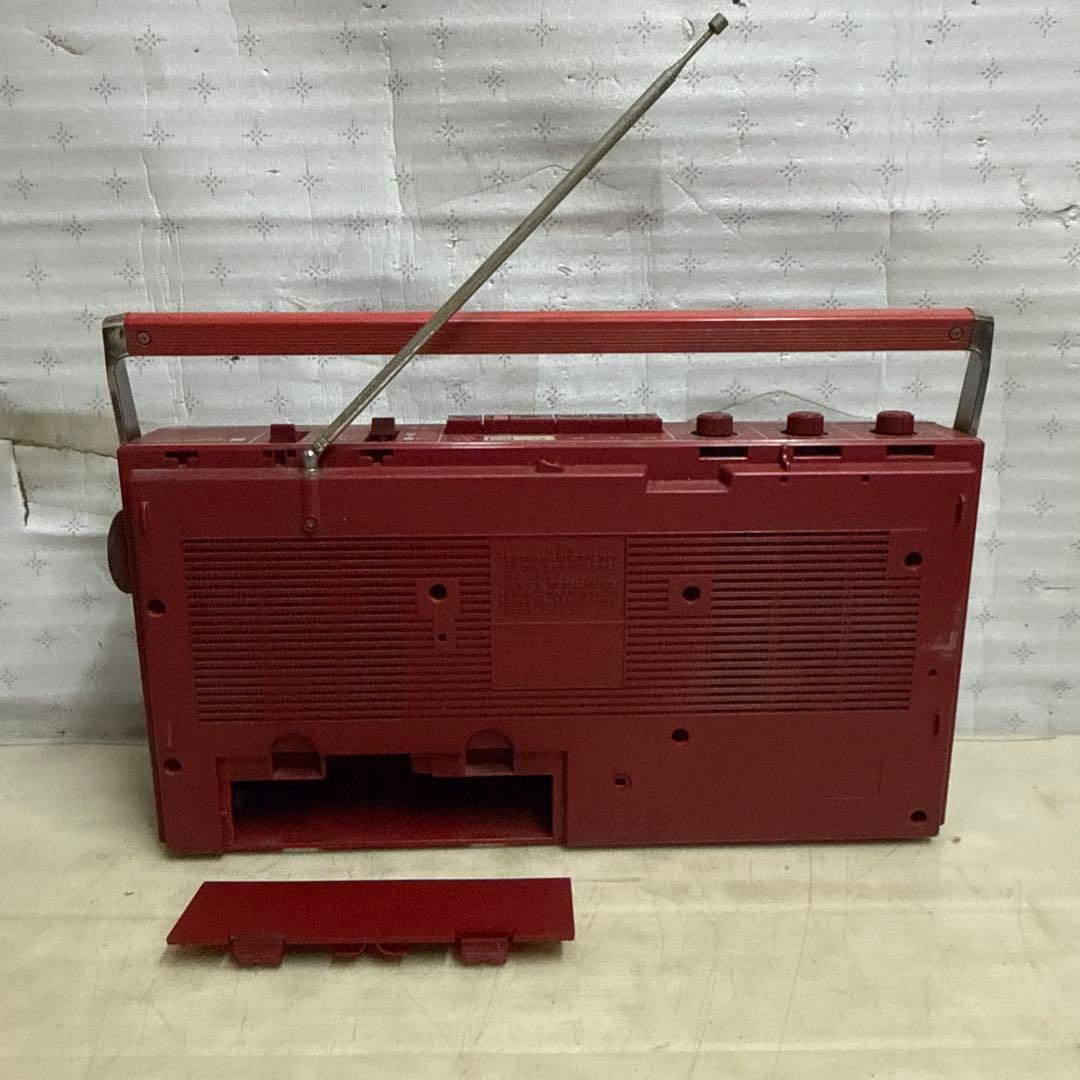 National RX-4940 ナショナル ラジカセ 赤 昭和レトロ