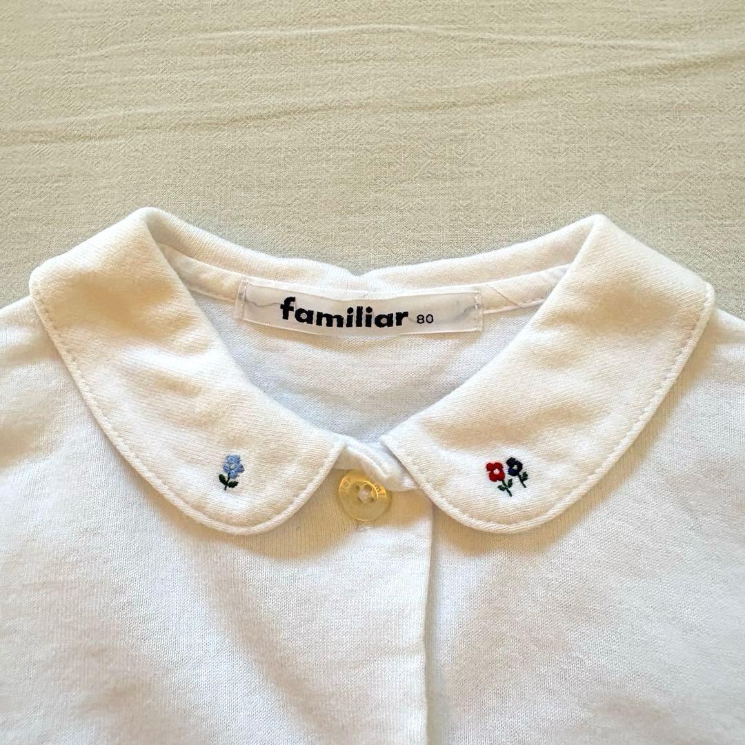 値下●familiar ワンピース＋長袖トップス、WILLMERY 上着 80