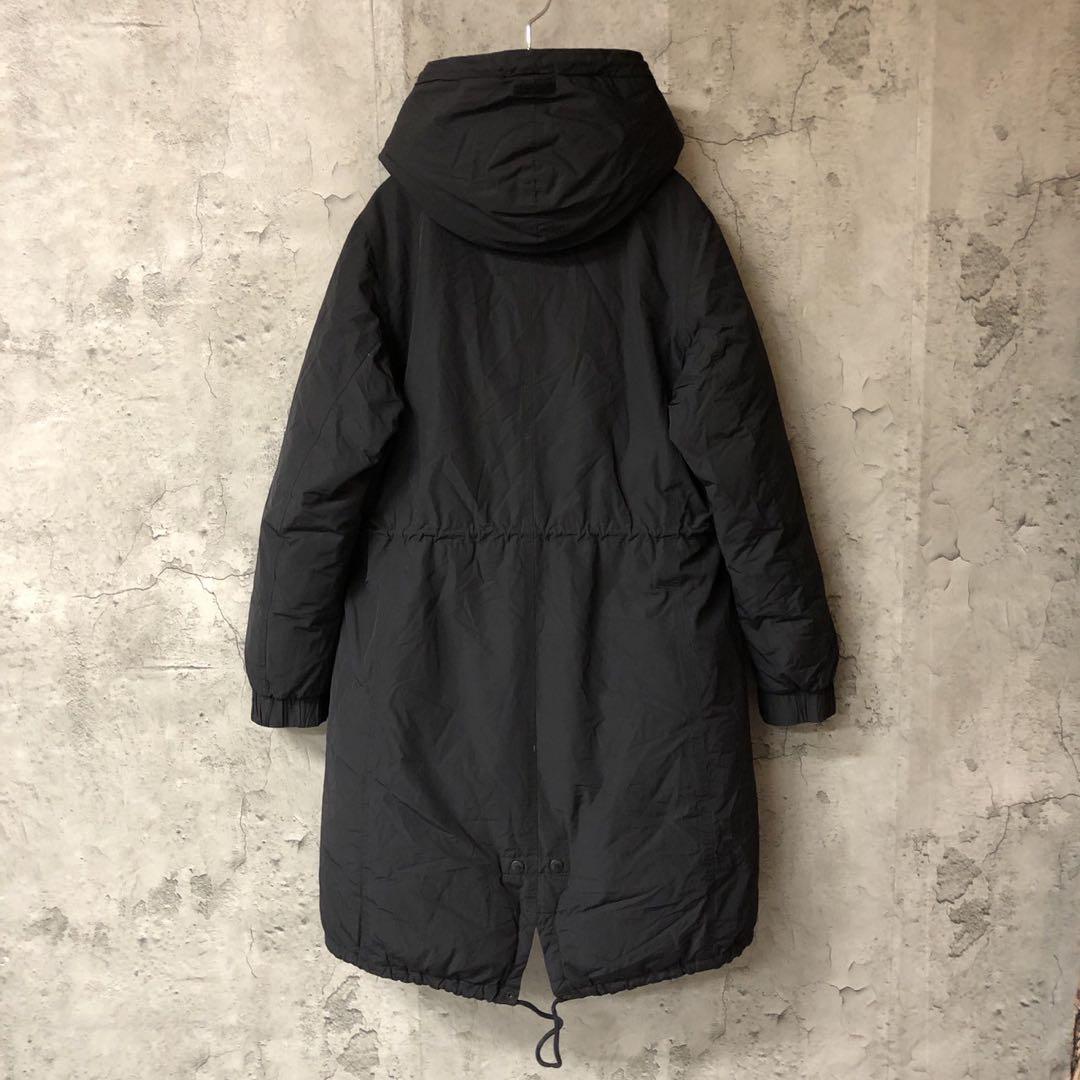 刺繍　肩ロゴ　ブラック　M ザノースフェイス　中綿　ナイロンコート