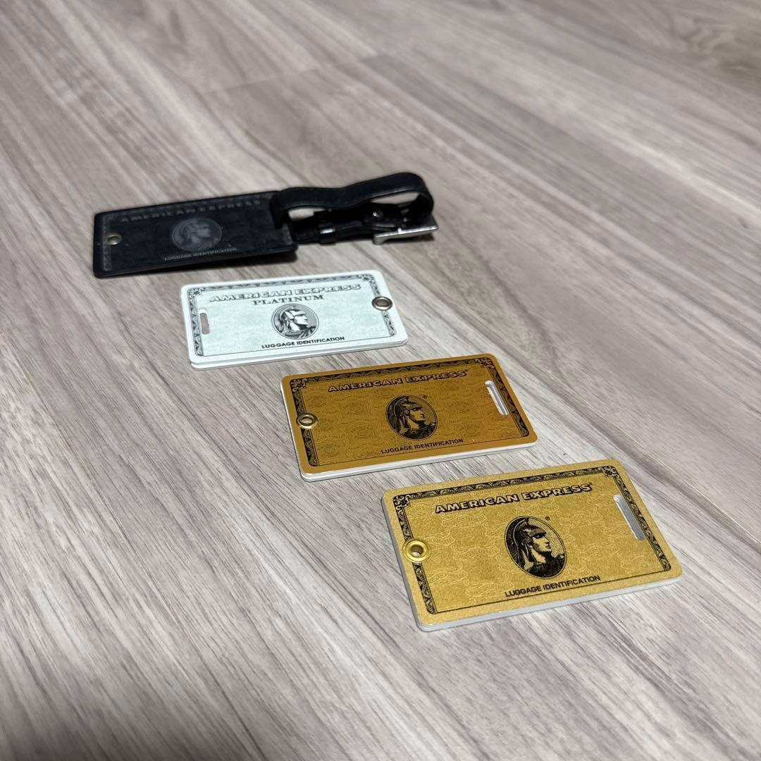 AMEX アメリカンエキスプレスセンチュリオン プラチナ　ゴールド　ラゲージタグ
