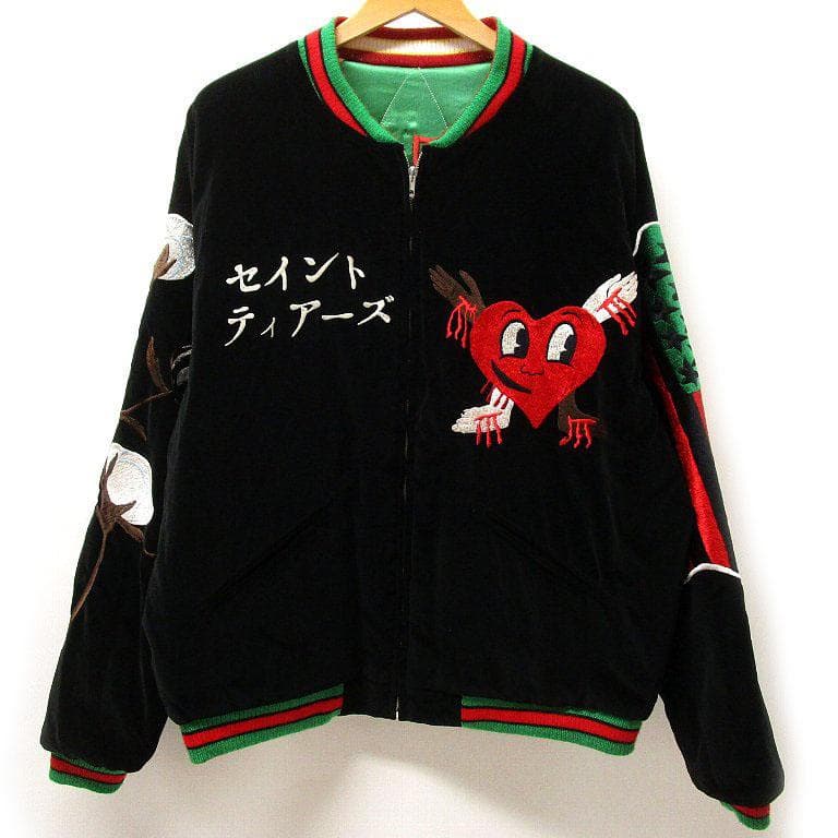 22ss SAINT MICHAEL × DENIM TEARS スカジャン M