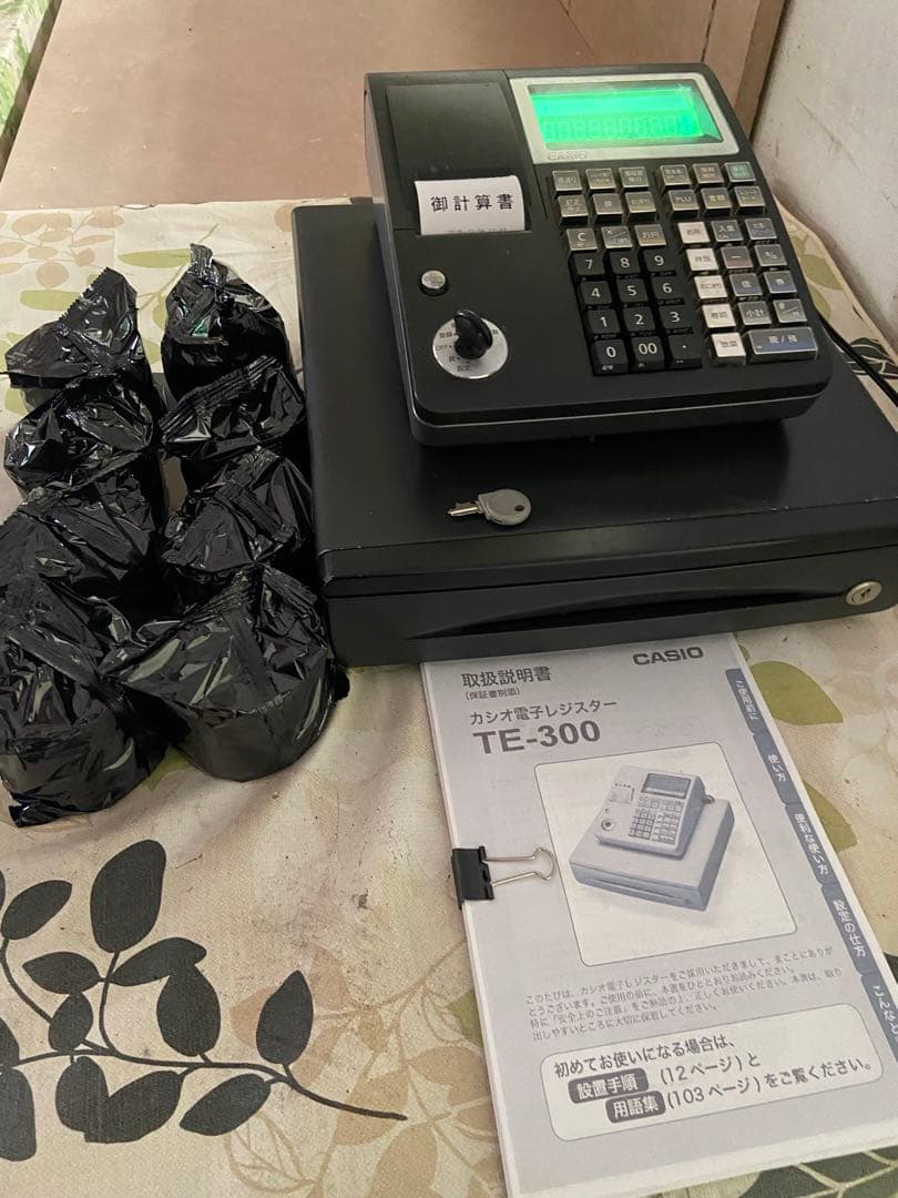 CASIO TE-300 電子レジスター　黒　【値下げ】