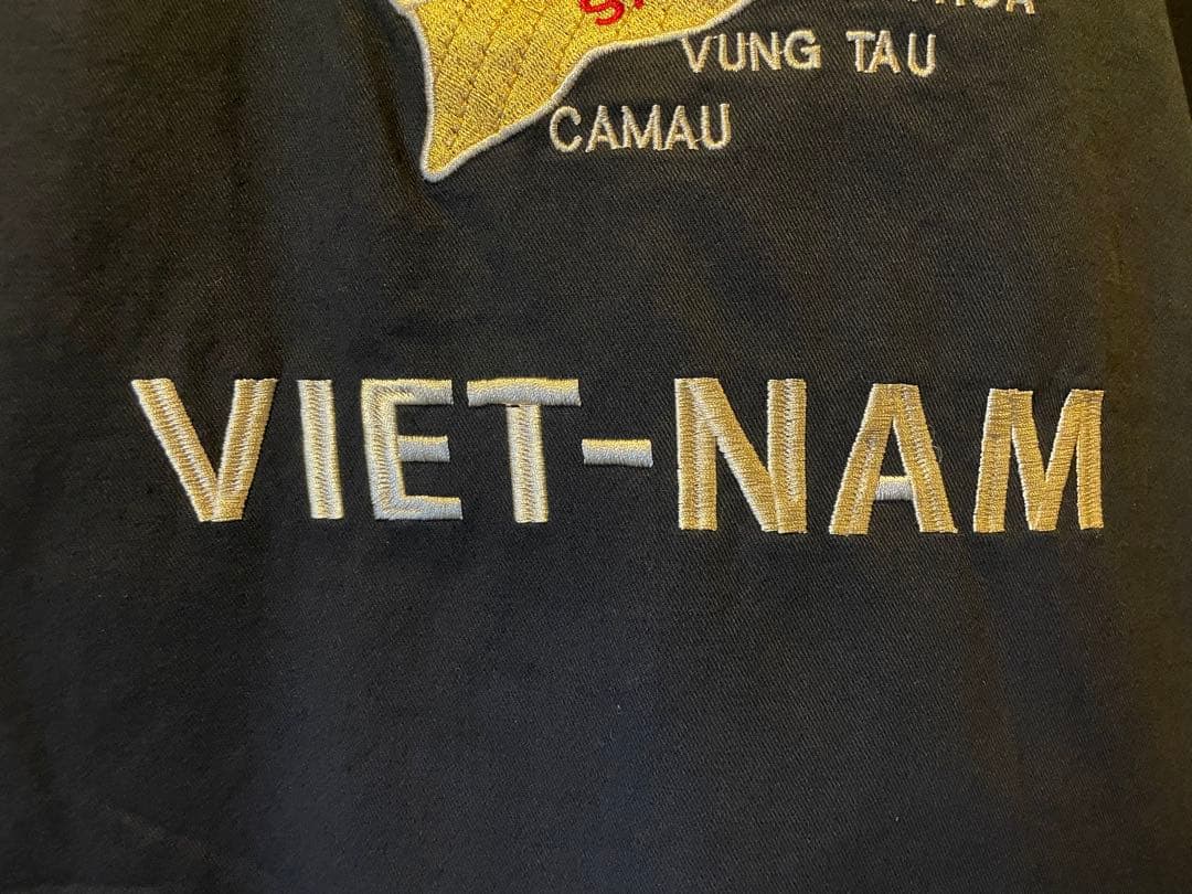 ベトジャン 虎 福 龍 66-67 ベトナム地図 黒 コットン