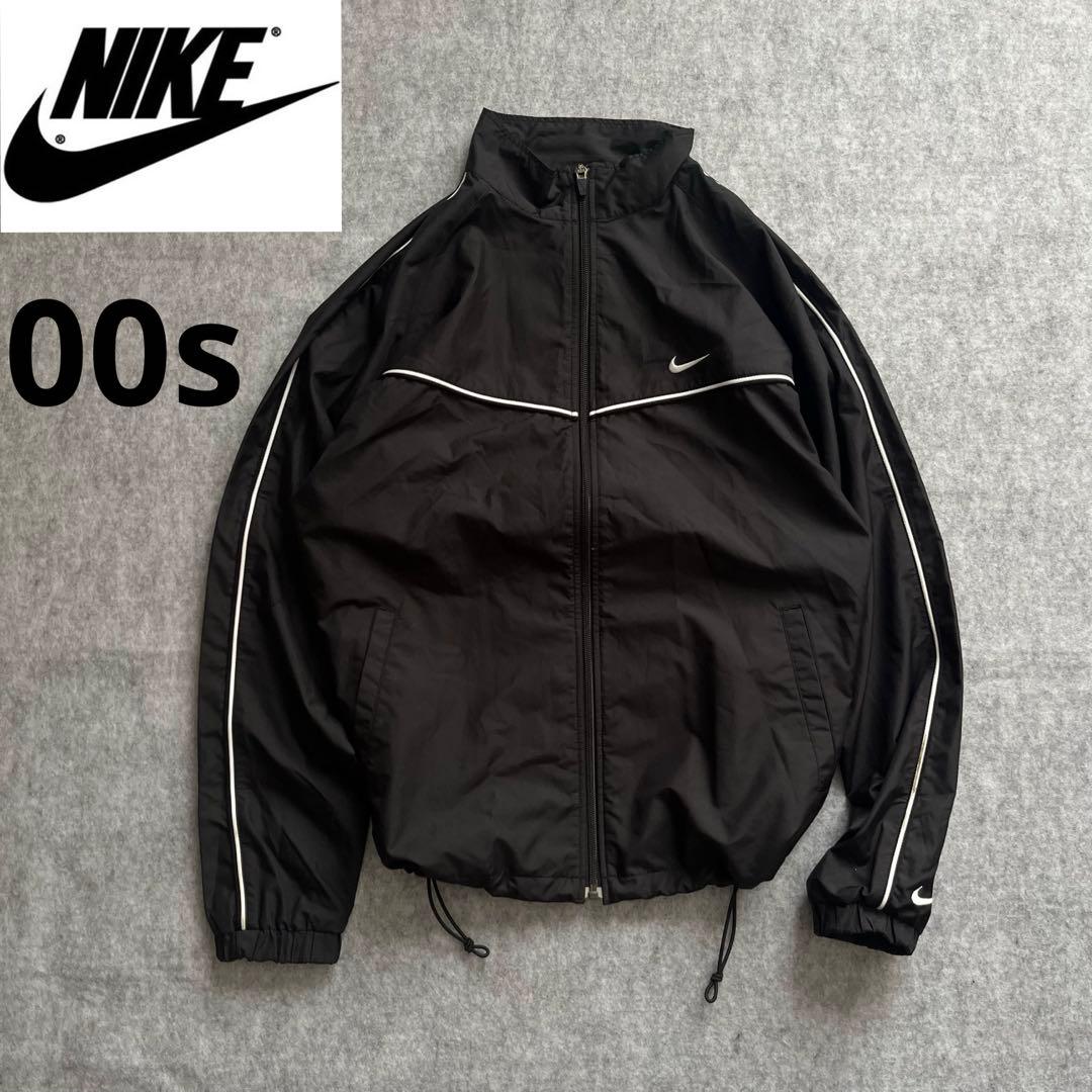 ナイキ 00s ドローコード テック系 y2k 銀タグ 刺繍 ナイロンジャケット