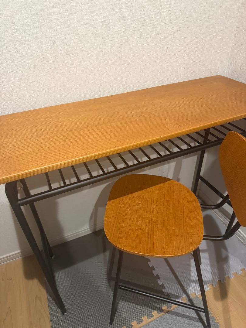 unico skola デスク　カウンターテーブル　チェア　定価7万円相当